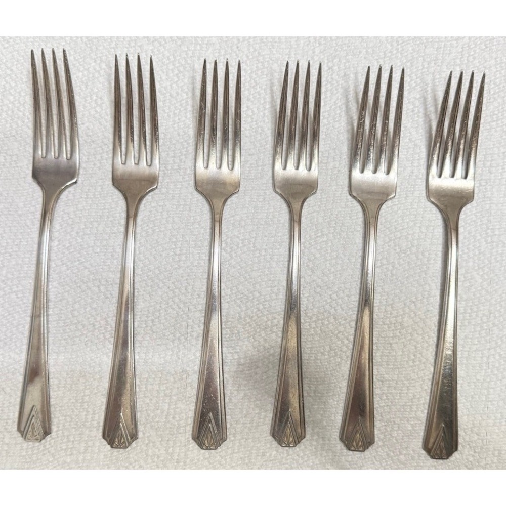 Community Plate Milady Salad Forks Set of 4 – 1940 Silverplate Replacement